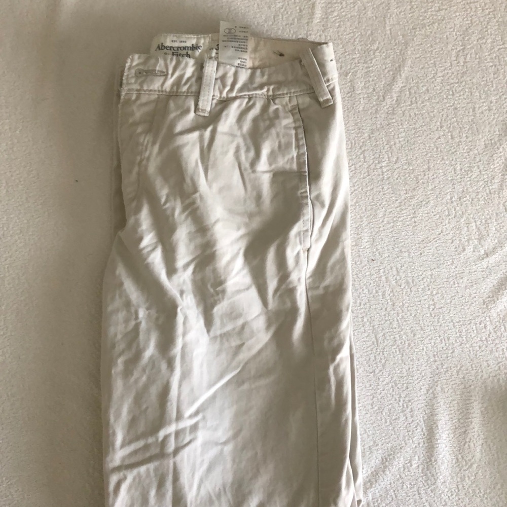 Abercrombie and Fitch white pants